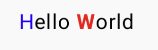  Texto "Hello World" com vários estilos